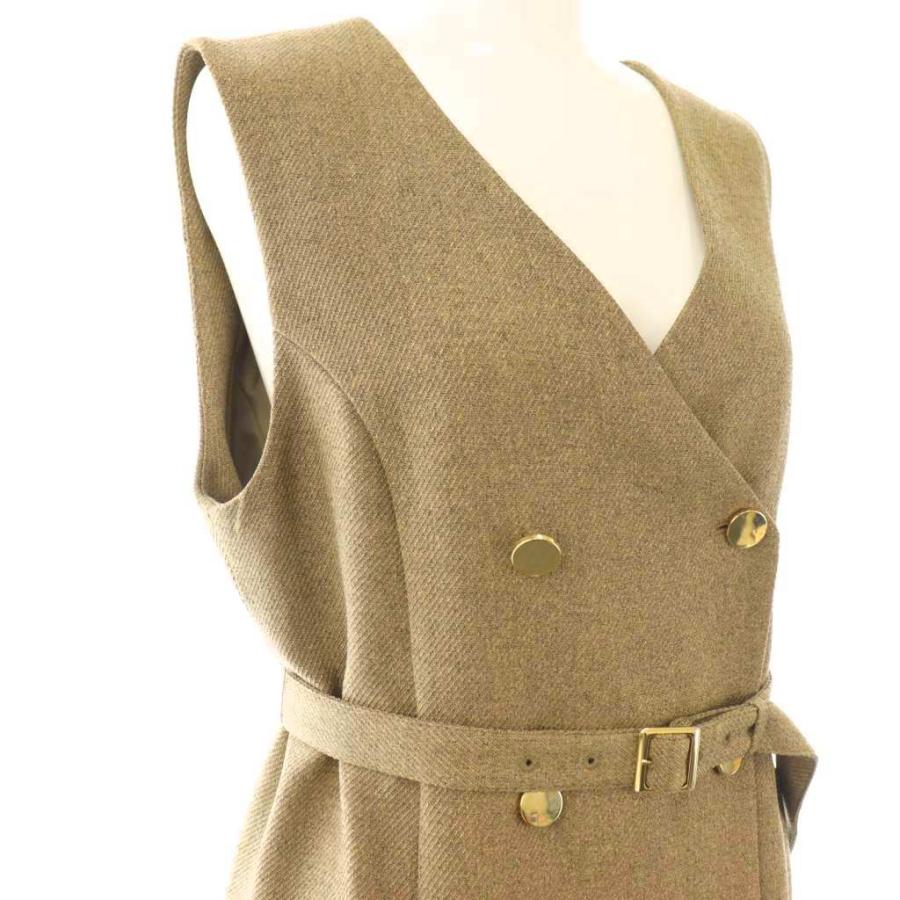 【未使用】Diagram ダイアグラム カルゼコンビジレワンピース キャメル ダイアグラム グレースコンチネンタル 24AW カルゼコンビジレ