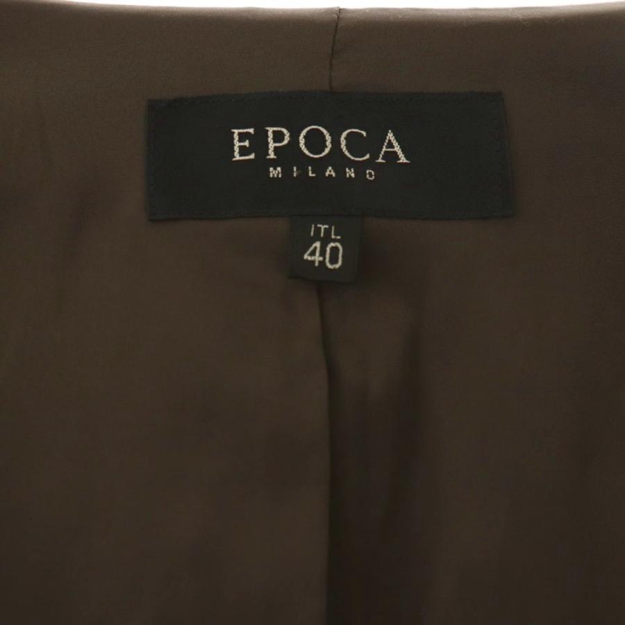 エポカ EPOCA テーラードジャケット 40 ダークブラウン /ES □OS 