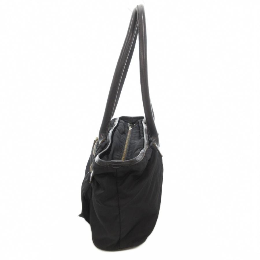 フェリージ Felisi 00102 トートバッグ ナイロン レザー 本革 黒