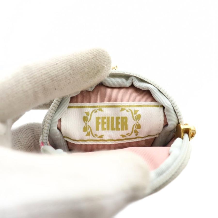 ［used品］FELIER ハイジドット チャームポーチとティッシュポーチの２点 フェイラー FEILER チャームポーチ ハイジドット マルチカラー 水色