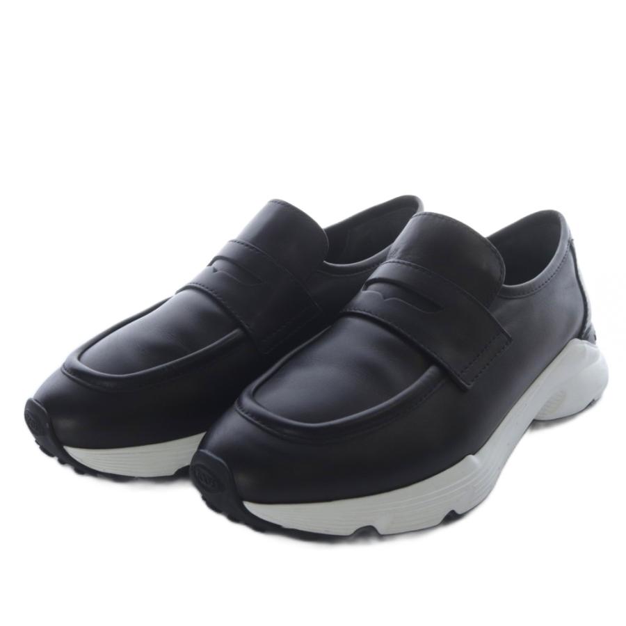 トッズ TOD'S レザー スポーティー ローファー スリッポン 37