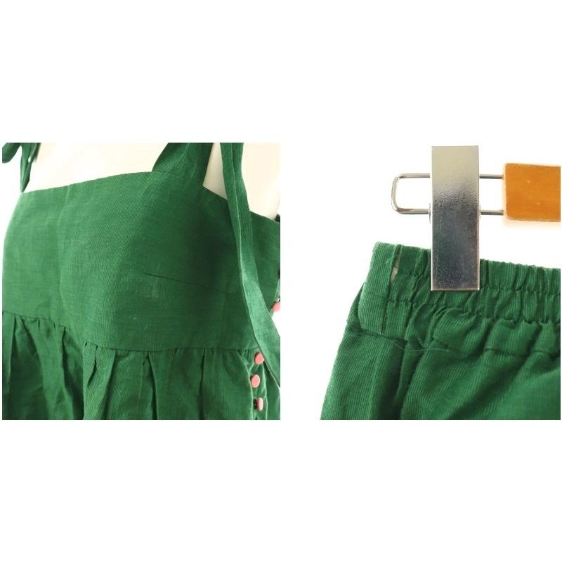 マイラン Shine Linen Shoulder Ribbon Blouse×Shine セットアップ 