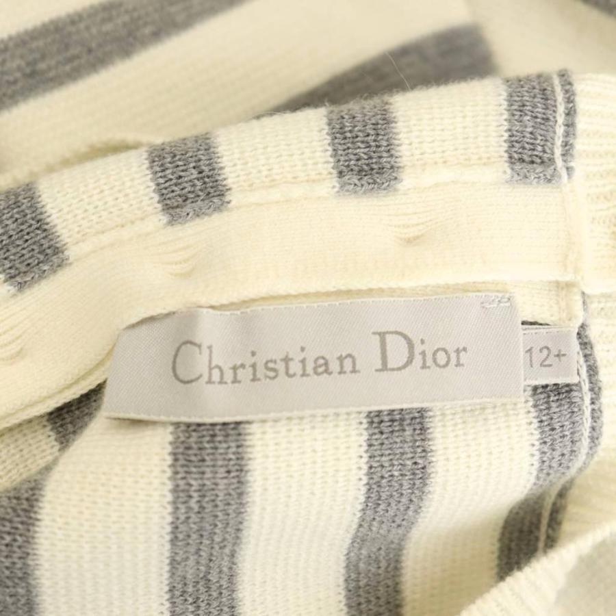 （期間限定セール）Christian Diorボーダー ミニワンピース Christian Dior クリスチャンディオール ロゴ ショートスリーブ