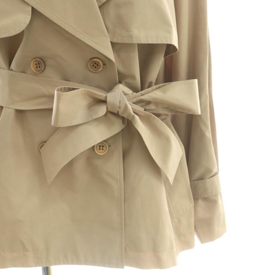 アナイ　シャンタンドレスコート　ピンクベージュ　36 ANAYI（アナイ） 良品 22SS ANAYI ライトシャンタンドレスコート