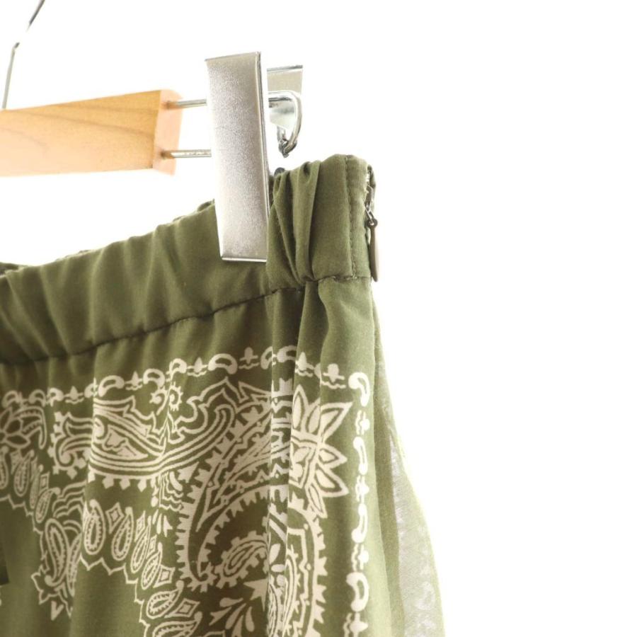 美品　Grace class グレースクラス フレアースカート　サイズ38 グレースクラス GRACE Class 24SS バンダナティアードスカートフレア