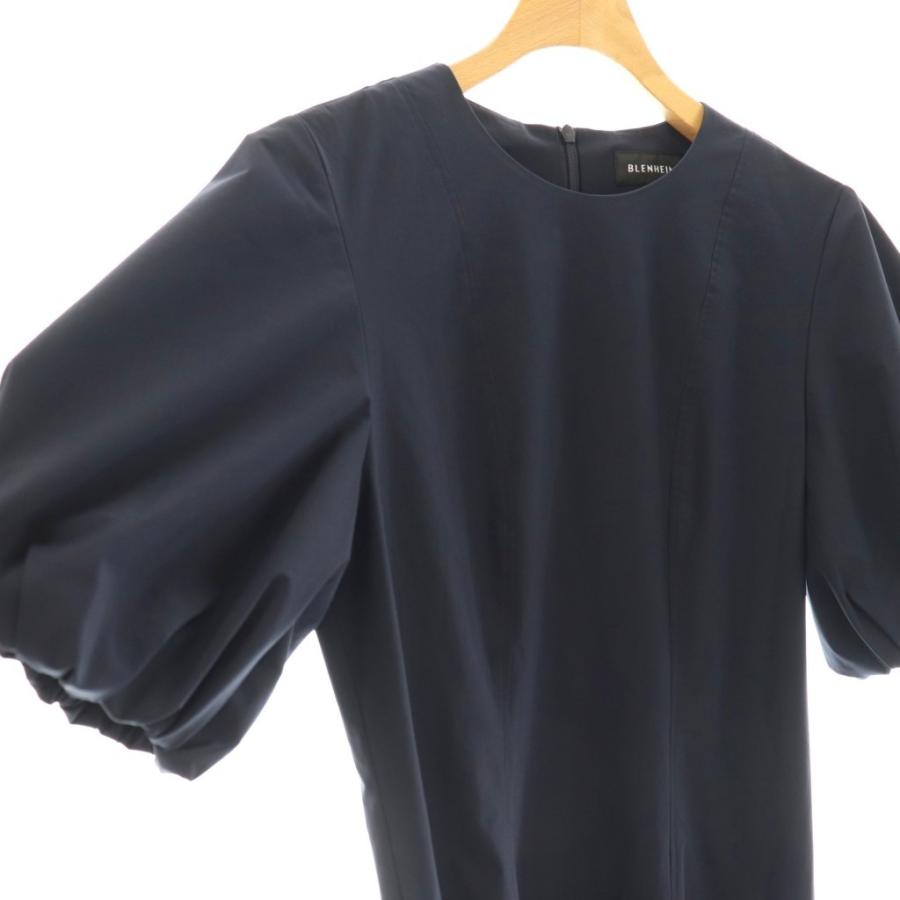 ブレンヘイム BLENHEIM パフスリーブフレアワンピース ロング XS