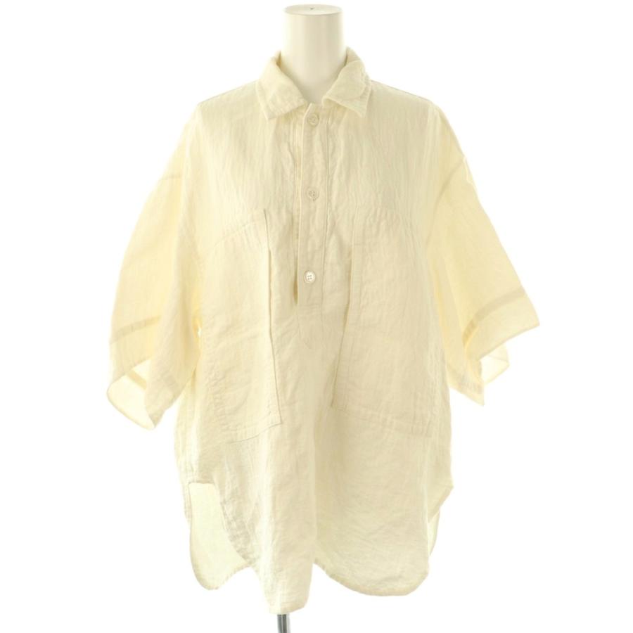 ブラミンク36トップス ブラミンク BLAMINK セットアップ リネン プルオーバーシャツ パンツ