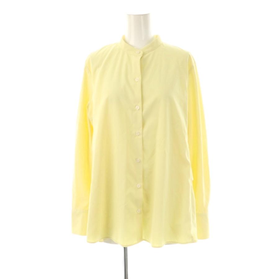 プラステ PLST 25SS バックフリルバンドカラーシャツ 長袖 XS 黄