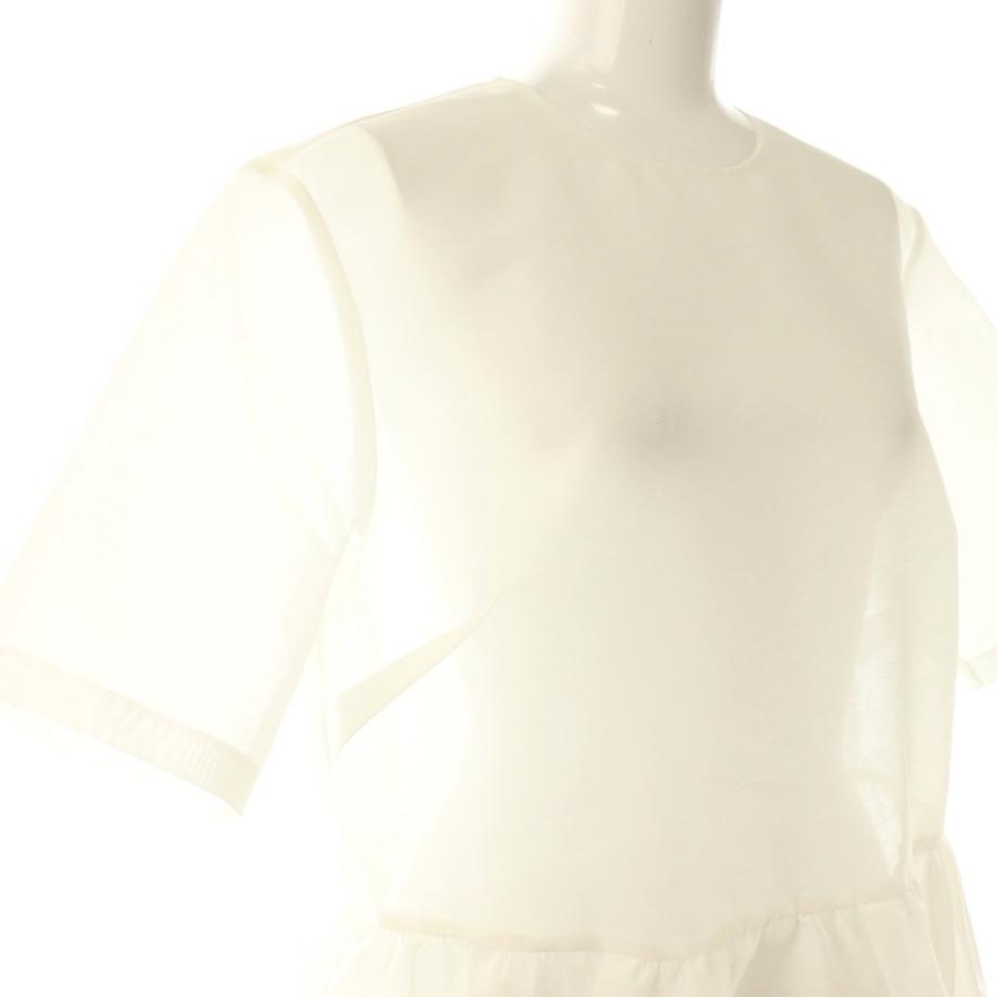 未使用品 アドーア ADORE 25AW スパンオーガンジーブラウス プル 