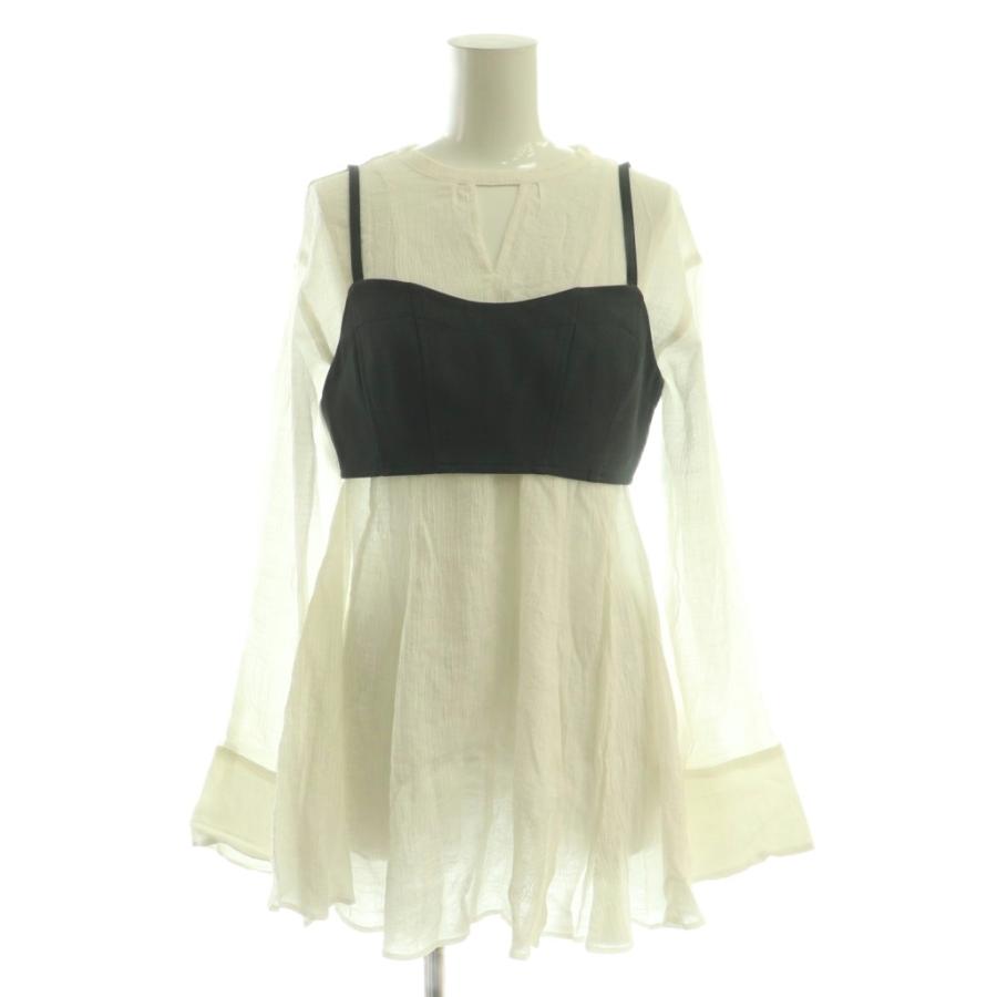 ココディール COCO DEAL 25SS ビスチェセットペプラムブラウス 長袖 2