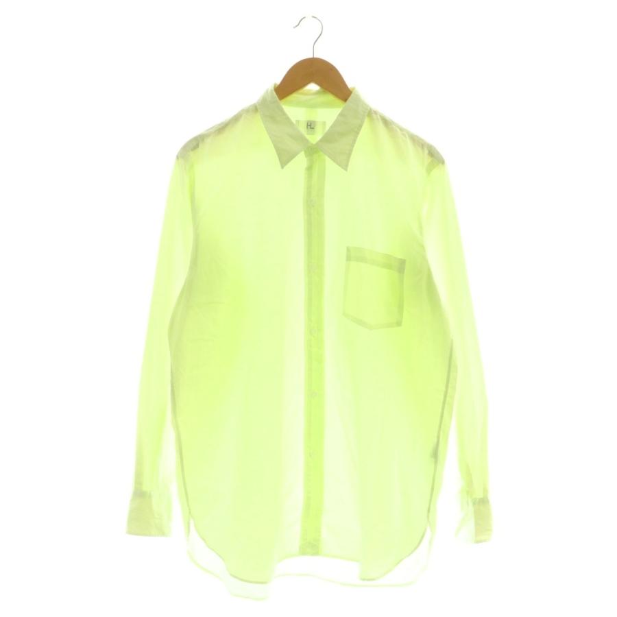 【中古】ヘリル HERILL Suvin Reguler collar Shirtsレギュラーカラーシャツ 2 黄緑 ライトグリーン メンズ ヘリル HERILL Suvin Reguler collar Shirtsレギュラーカラーシャツ 2
