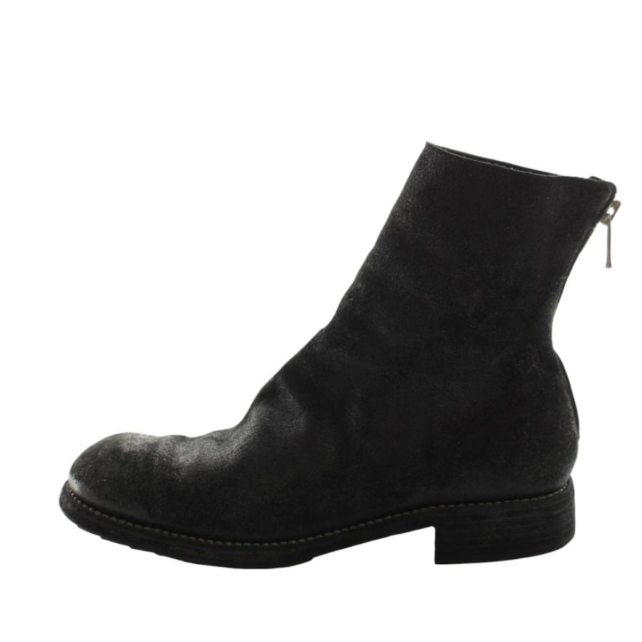 グイディ GUIDI 986 COATED LINED ブーツ ショート ラウンドトゥ
