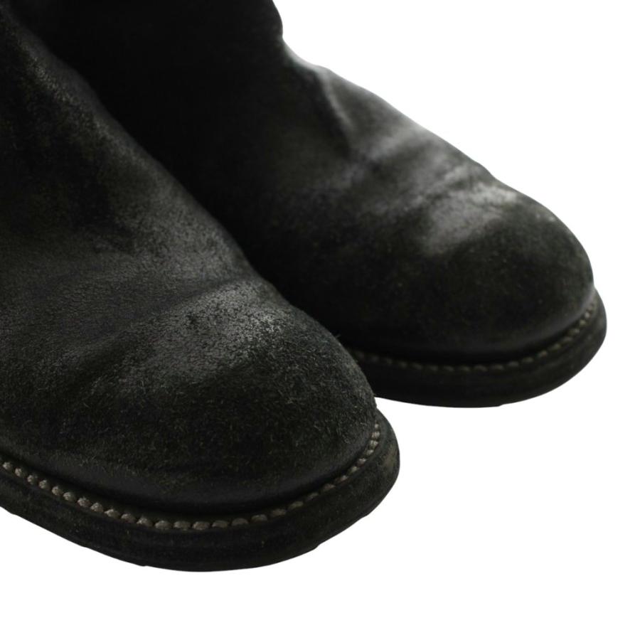 グイディ GUIDI 986 COATED LINED ブーツ ショート ラウンドトゥ