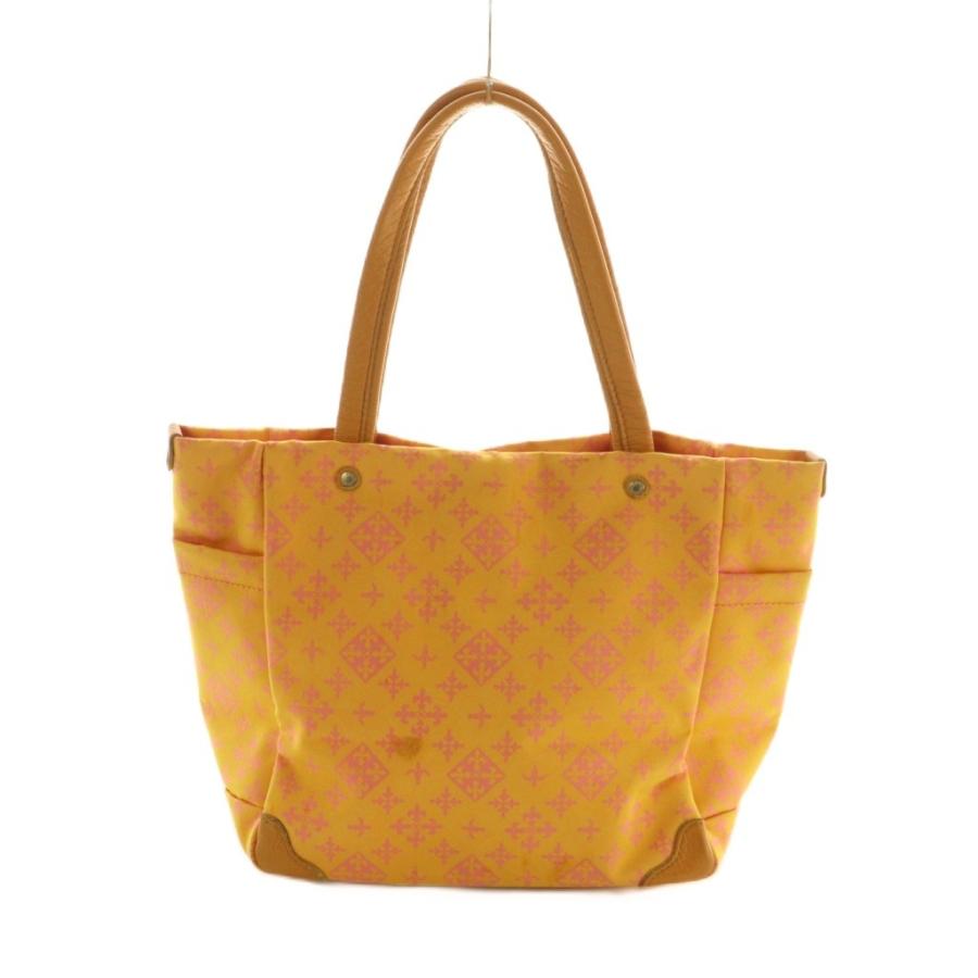 ラシット RUSSET ハンドバッグ モノグラム ナイロン レザーハンドル 