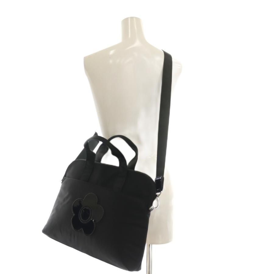 マリークワント MARY QUANT シンプルナイロンデイジー PCバッグ 2WAY