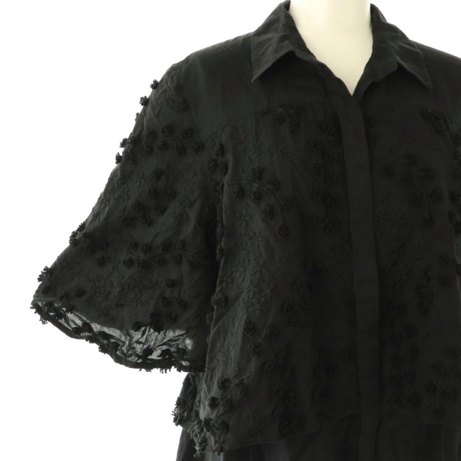 グレースクラス GRACE Class 25SS フラワーemb ケープブラウス シャツ  