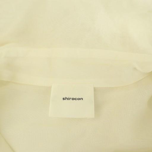 ヨリ yori シロコン shirocon ダリアシャツドレス ブラウス 五分袖