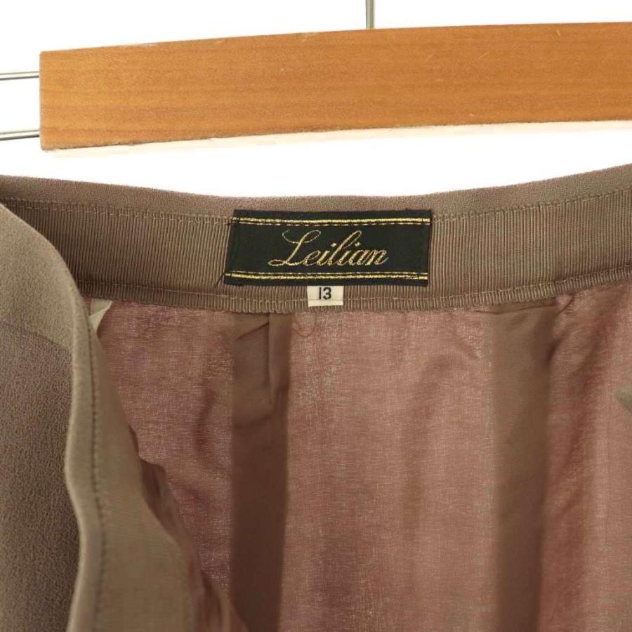 レリアン Leilian ウール スカート フレア ロング 13 グレージュ /HK ■OS レディース |  | 05