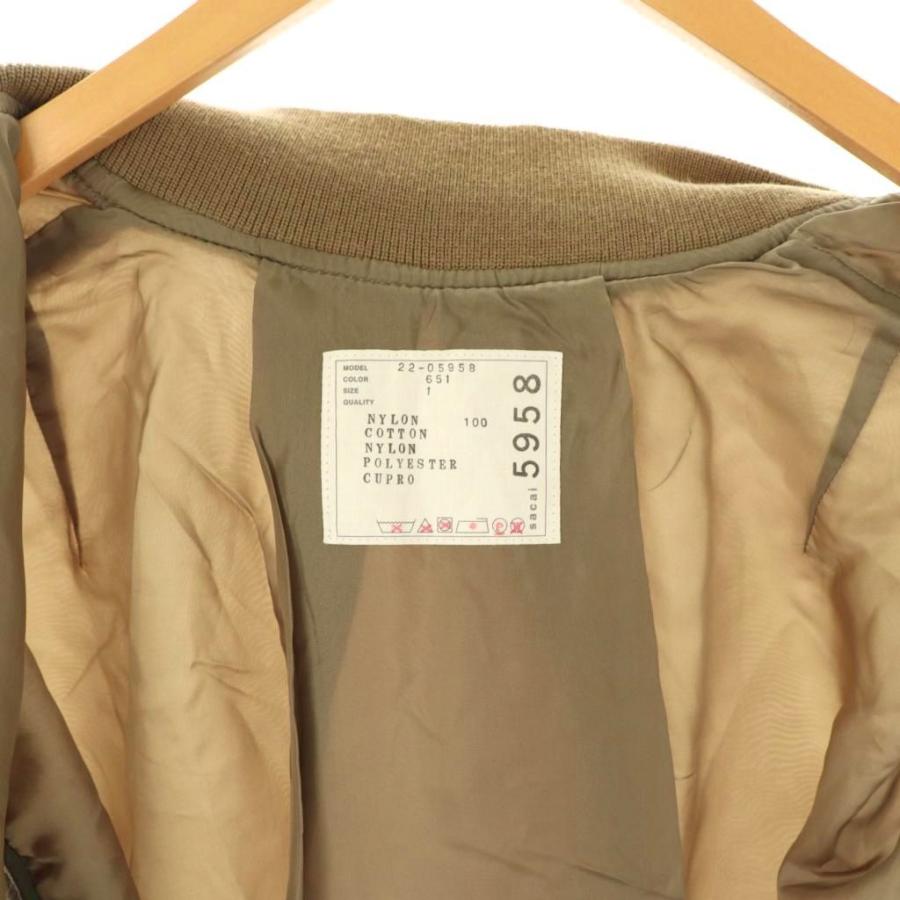 サカイ sacai 22SS Nylon Twill Mix Vest MA-1 ベスト ジップアップ 1