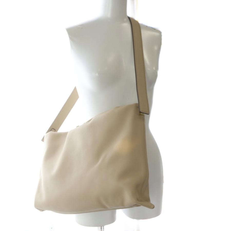 【美品】訳あり　ベージュ レザーハンドバッグ PUNTI プンティ PUNTI GRAFT-TOTE トートバッグ ハンドバッグ レザー