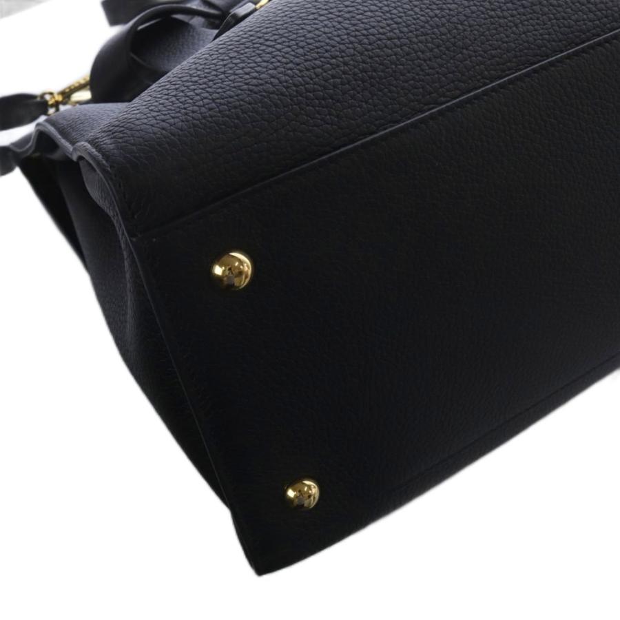 【中古】マルニ MARNI Treasure Bag レザー2wayトートバッグ ショルダーバッグ 斜め掛け ブラック /YO22 レディース MARNI（マルニ） MARNI Treasure Bag レザー2wayトートバッグ