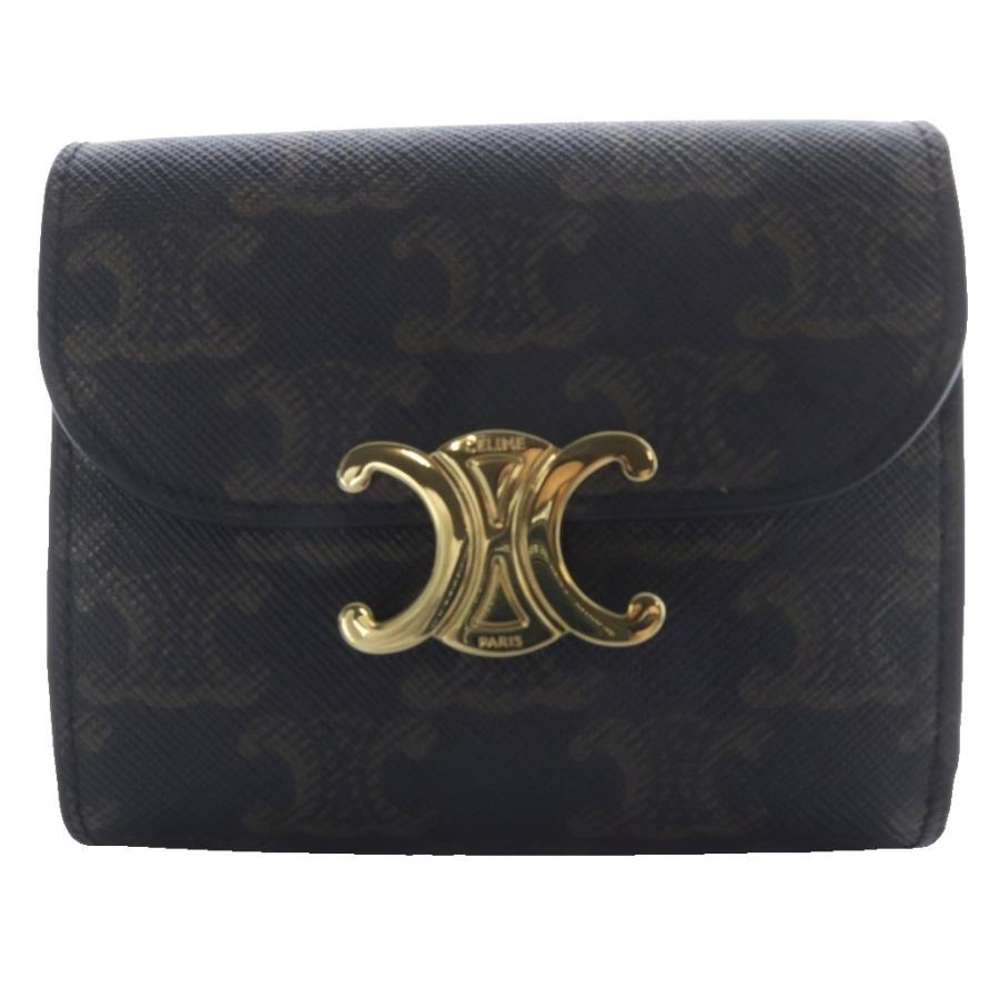 CELINE スモールフラップウォレット トリオンフ / トリオンフキャンバス CELINE セリーヌ 財布 三つ折り財布 スモール フラップ