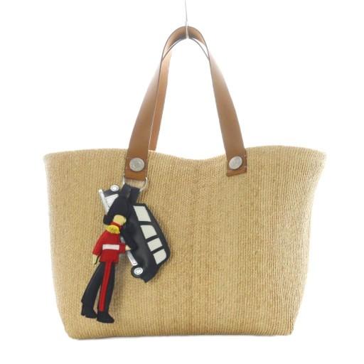 新品】LUDLOW ラドロー バッグ ナチュラル コーラル / 伊勢丹限定