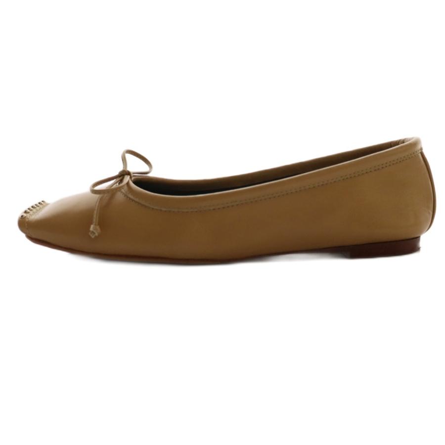 美品 CHEMBUR チェンバー スクエアバレエシューズスタッズ CHEMBUR チェンバー スクエアトゥスタッズバレエシューズ CHEMBUR