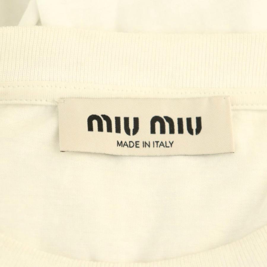 miu miu（ミュウミュウ） miumiu 23AW エンボスロゴ入り コットン