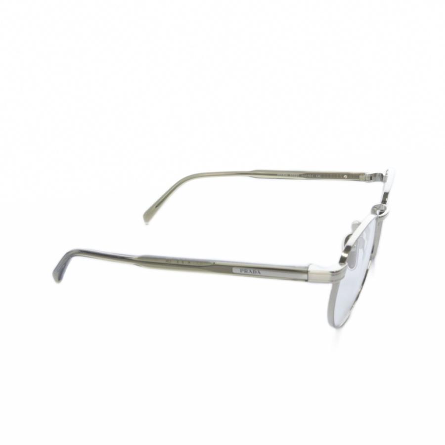 PRADA 長方形メガネグレー PRADA（プラダ） 眼鏡 メガネ 51□20 シルバー色 グレー VPR B52 /SR