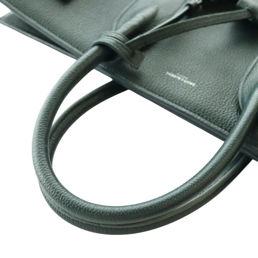 サンローラン パリ Sac de Jour LARGE シン ラージ サックドジュール トートバッグ ビジネスバッグ ショルダー 2WAY 緑 631526