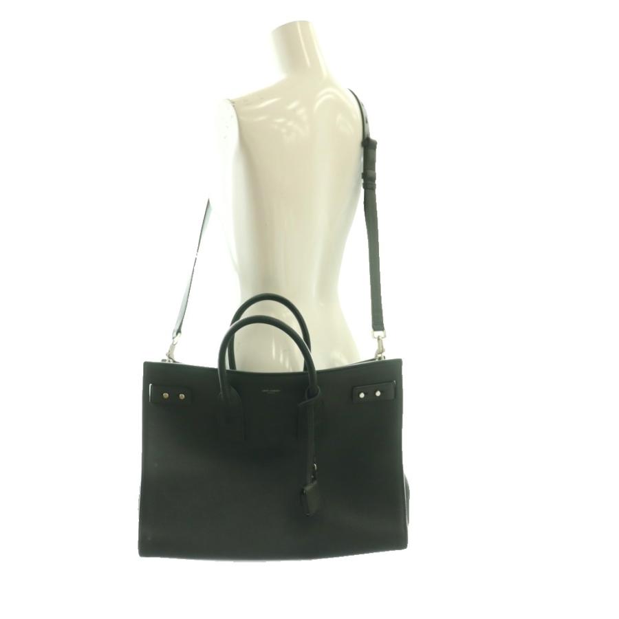 サンローラン パリ Sac de Jour LARGE シン ラージ サックドジュール トートバッグ ビジネスバッグ ショルダー 2WAY 緑 631526