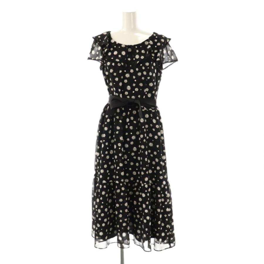 M'S GRACY*WEB掲載*シフォンフラワーワンピース エムズグレイシー M'S GRACY 25年製 フラワープリントシフォン