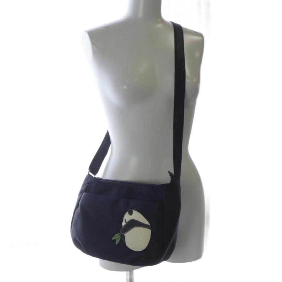 イビサ IBIZA 23AW 上野店限定パンダショルダーバッグ ロゴ 紺