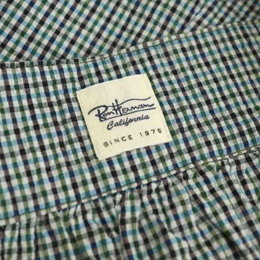 ロンハーマン Ron Herman 24AW ギンガムチェックパフスリーブブラウス 
