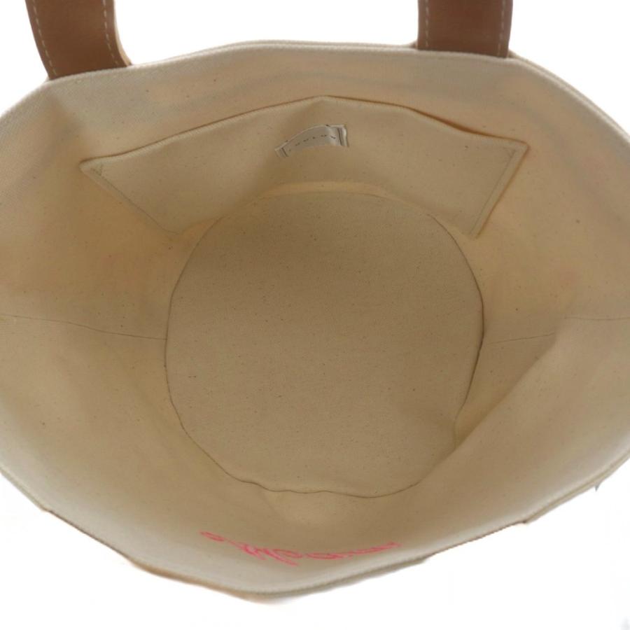 ラドロー ludlow スカラップ トートバッグ ハンドバッグ レザー ベージュ 中古・古着通販】LUDLOW (ラドロー) スカラップラフィアトートバッグS