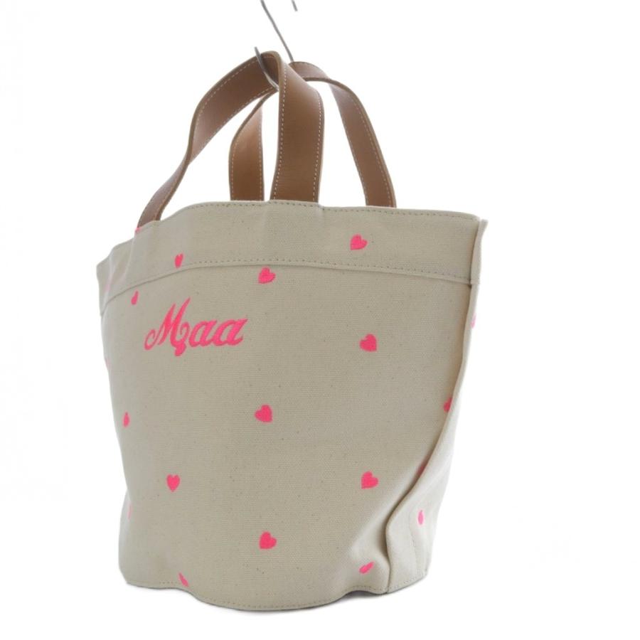 ラドロー　トートバッグ　　刺繍 ラドロー トートバッグ美品 - ピンク×イエロー×黒 刺繍/ネコ（19232131