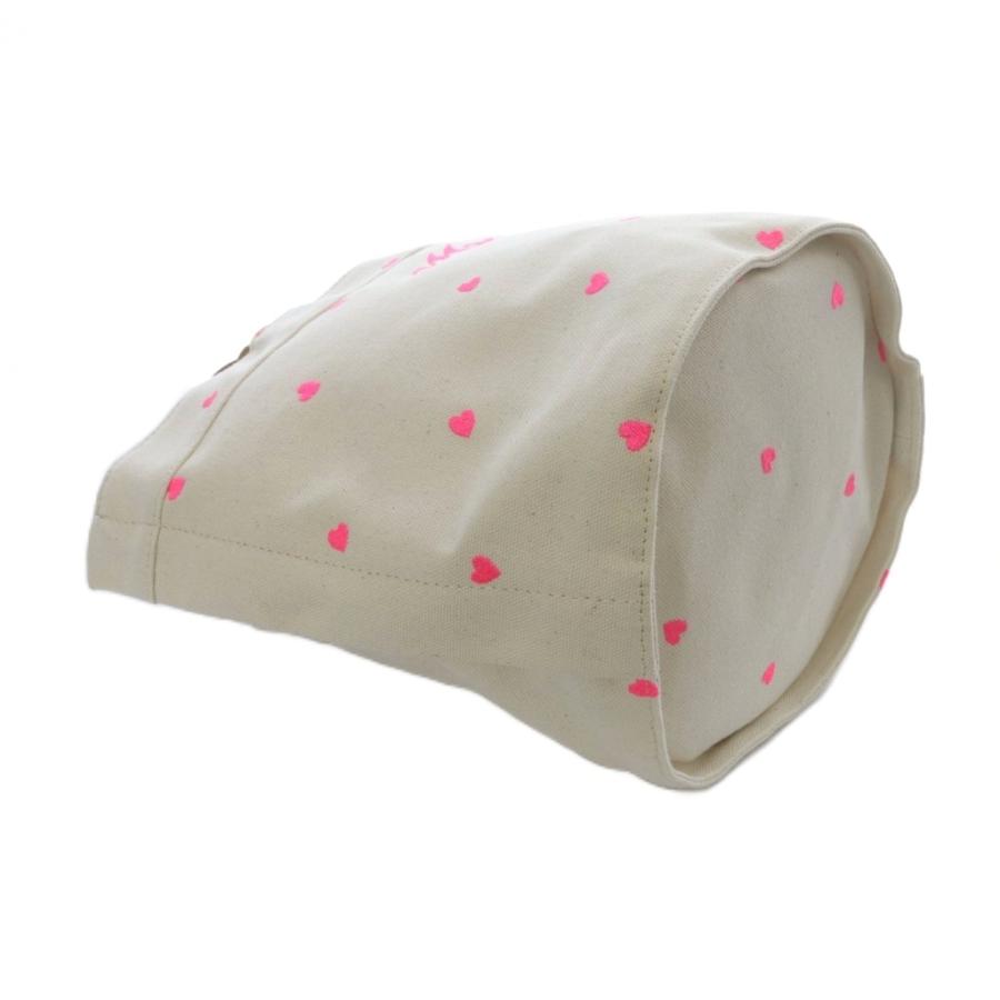 ラドロー LUDLOW トートバッグ ハンドバッグ ハート刺繍 キャンバス