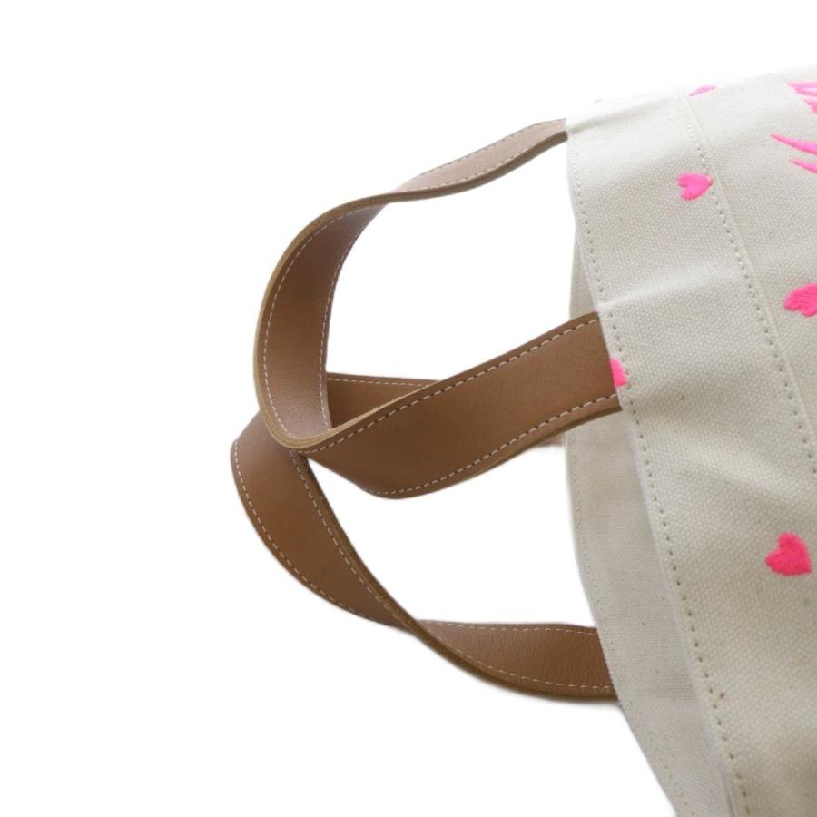 ラドロー LUDLOW トートバッグ ハンドバッグ ハート刺繍 キャンバス