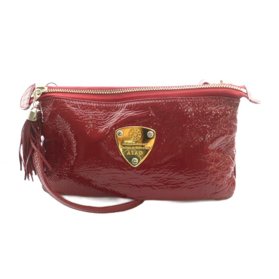 アタオ ATAO ブーブー ショルダーウォレット バッグ 赤 レッド /SS