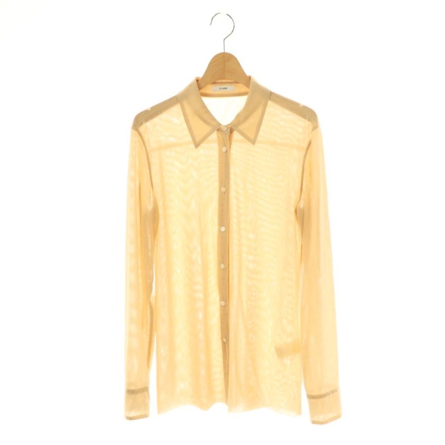 クラネ CLANE 25SS LAYERED SHEER SHIRTS シャツ ブラウス 長袖 前開き 