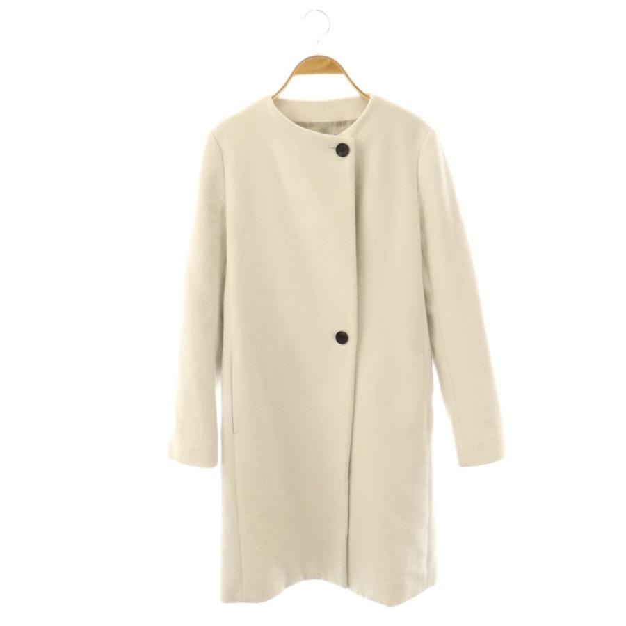 UNTITLED アンゴラ混 高品質 ノーカラー コート 美品 アンタイトル