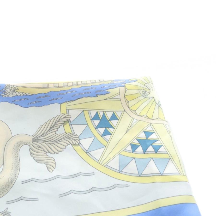 HERMES（エルメス） HERMES L AIR MARIN 海風 シルクスカーフカレ90