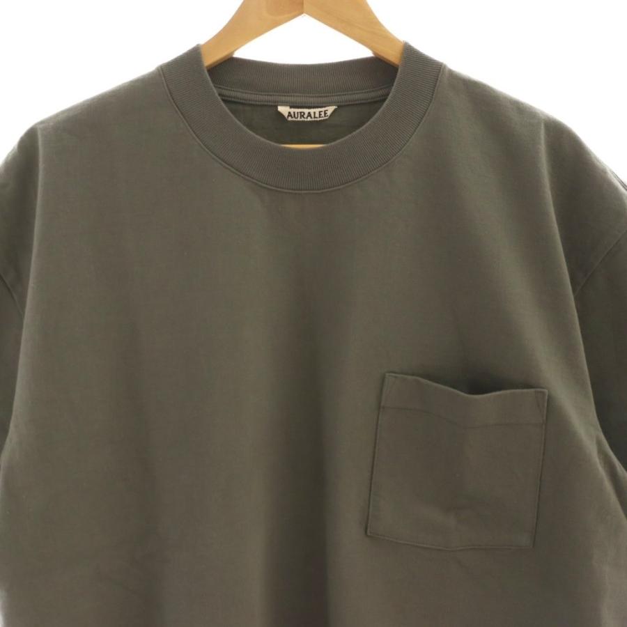 オーラリー AURALEE HEAVY WEIGHT TEETシャツ カットソー 半袖 4  