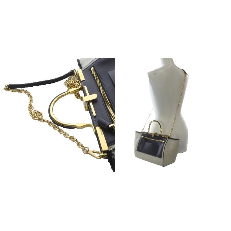 【美品】ザンケッティ アムレット ハンドバッグ 2way がま口 本革 ブラック ザンチェッティ ZANCHETTI アムレット ハンドバッグ ワンハンドル