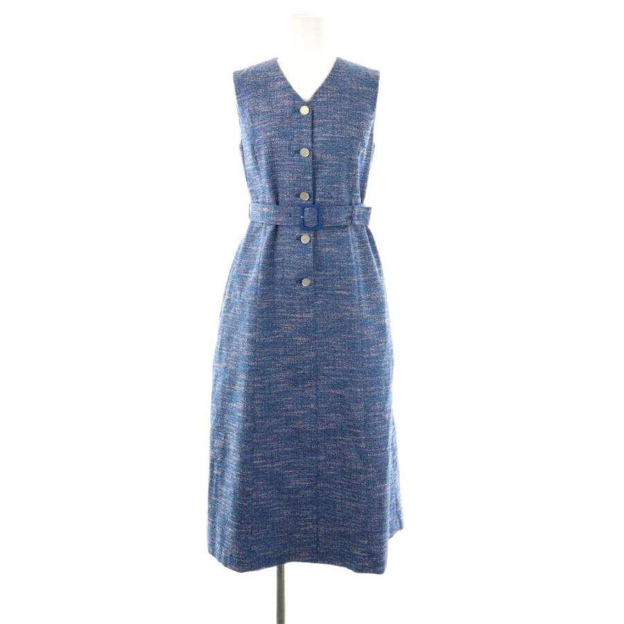 未使用品 アナイ ANAYI 25SS スラブツイードベルト付き ワンピース