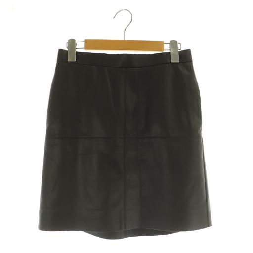 ミラオーウェン Mila Owen 24AW フェイクレザーミニスカート タイト