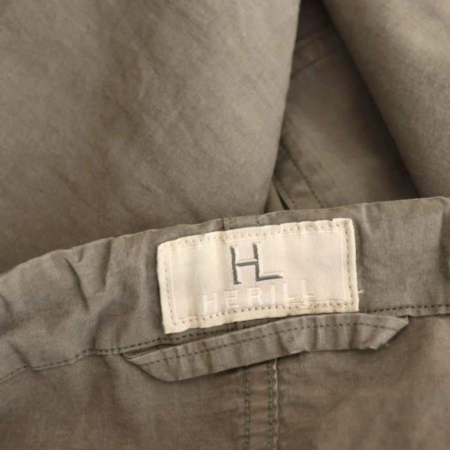 ヘリル HERILL 25SS RIPSTOP WORK パンツ ストレート 0 グレー /AT 