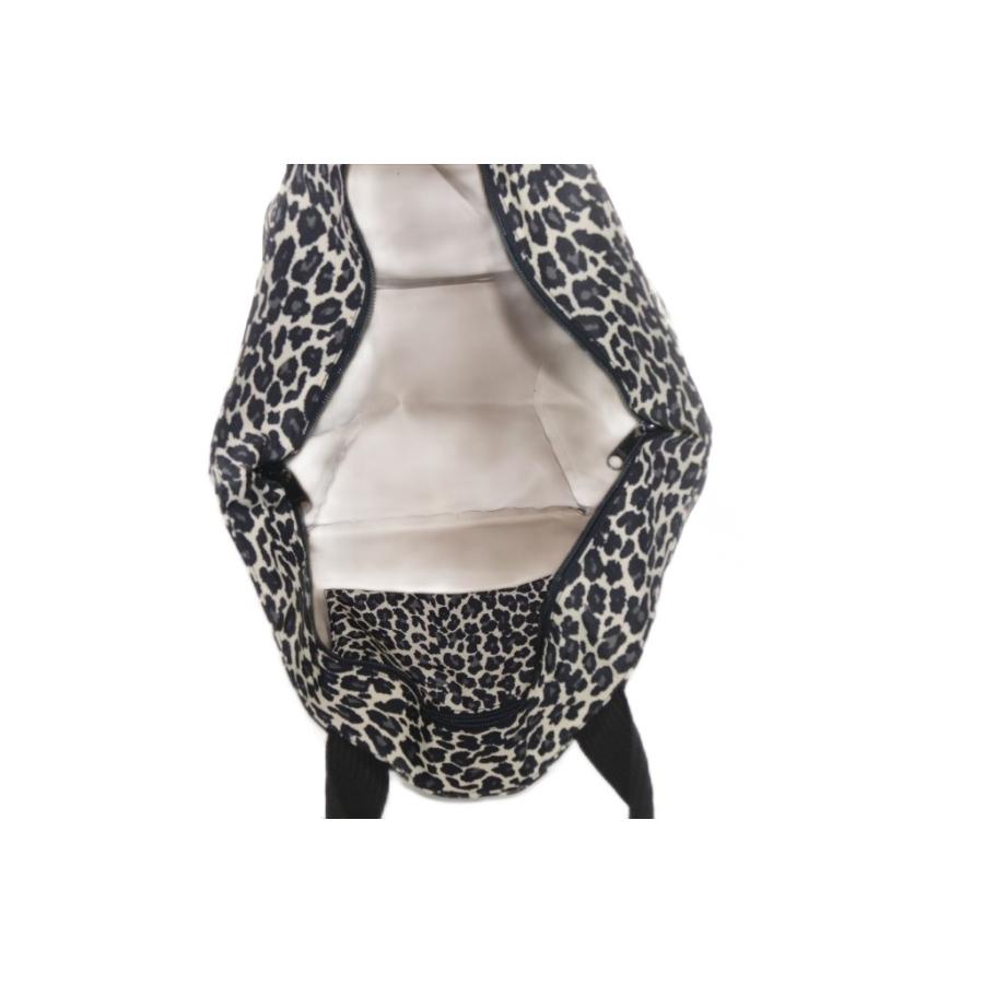 エルベシャプリエ 2925F (ナイロン舟型トートL　ヒョウ柄) 新品未使用 エルベシャプリエ Herve Chapelier 2925F (ナイロン舟型トートL ヒョウ