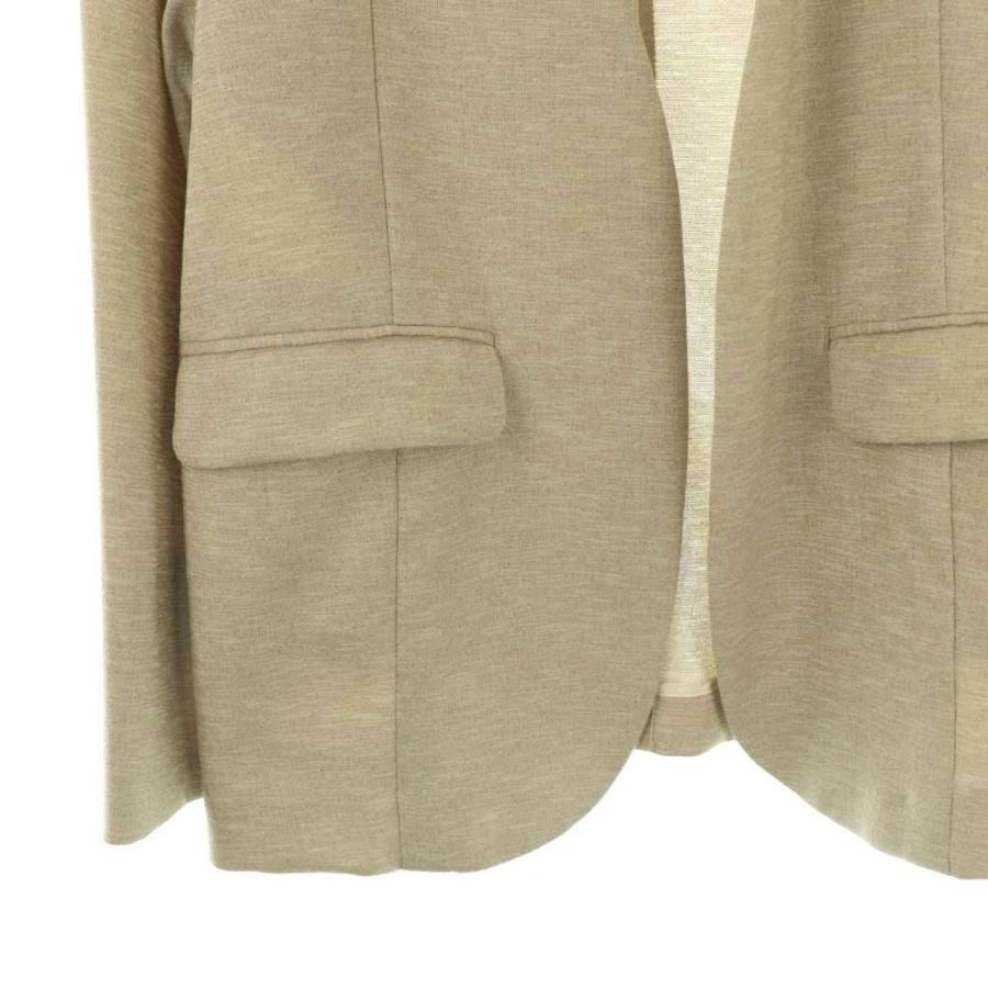 spick & span ジャケット サイズ36 茶 ベージュ リネンライク リネン 